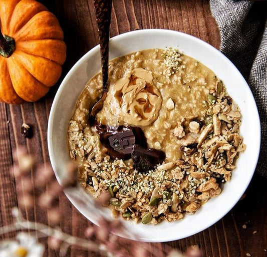 Creamy Pumpkin + Chocolate Oats