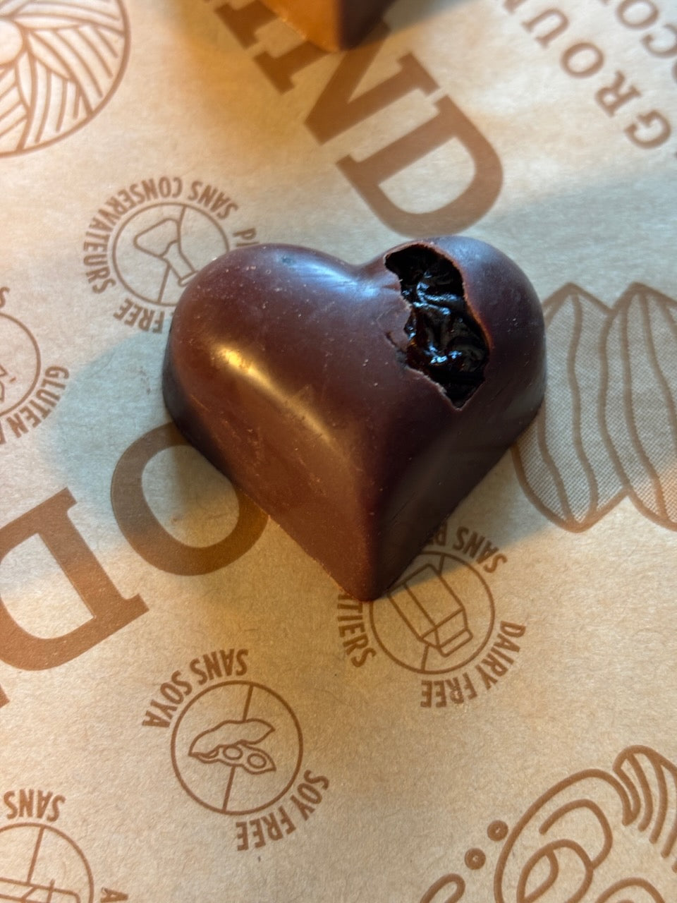 Dark Chocolate Cherry hearts | Three packs