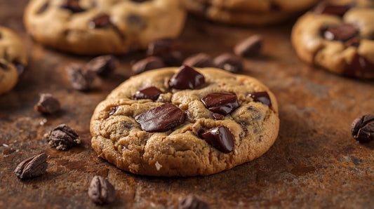 Dark Chocolate Chunk Cookies (GF + Vegan)